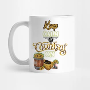 Keep calm and country on Mug